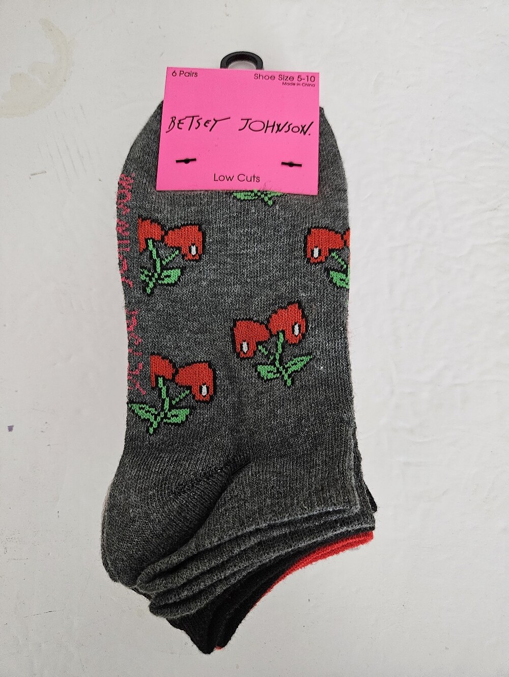 Betsey Johnson NWT 6PK Socks